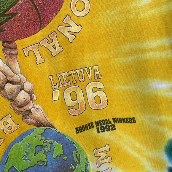 🥀🥀 Vintage 90s Grateful Dead Lithuania tee shirt band tour concert tue dye xl - Picture 8 of 8